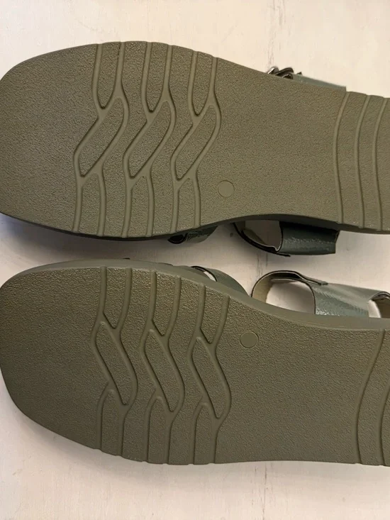 NEW Free People Fisherman Sandals Green Leather 39 Made In Italy US women 8/8.5 - Picture 6 of 7